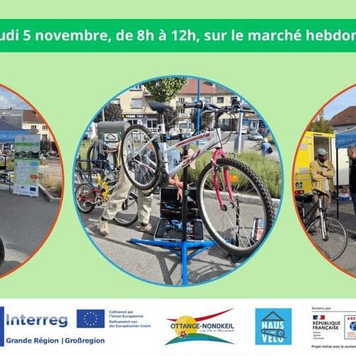 Atelier de collecte et de réparation de vélos à Ottange (projet Interreg Vélab)