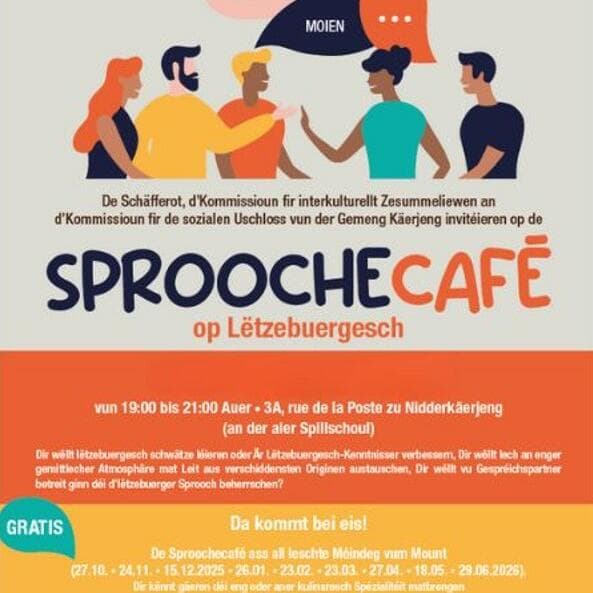 Language café in Luxembourgish