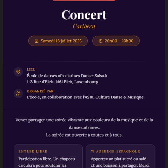 Caribbean end-of-year concert