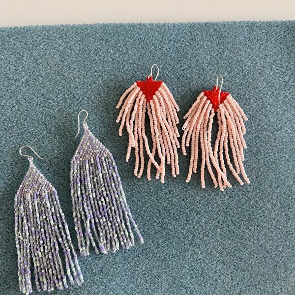 Museum Break: Beaded Tassel Earrings