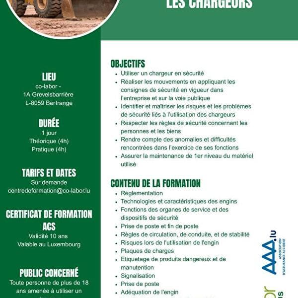 Formation chargeurs