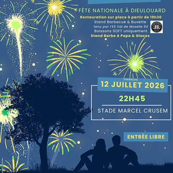 Feu d'artifice à Dieulouard