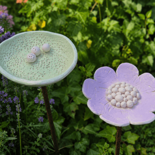 Clay water trays for insects