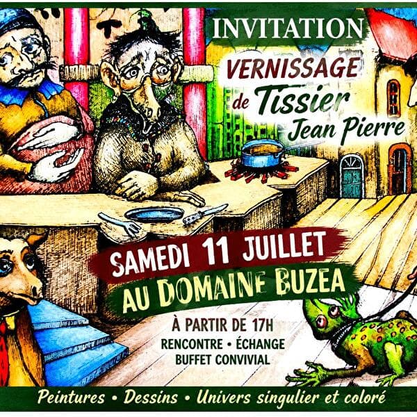 Vernissage de l'exposition de Jean-Pierre Tissiers