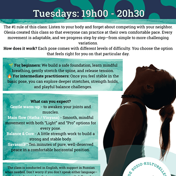 Yoga for everybody with Olesia