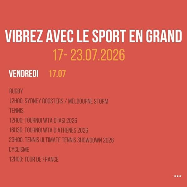 Vibrez avec le sport en Grand