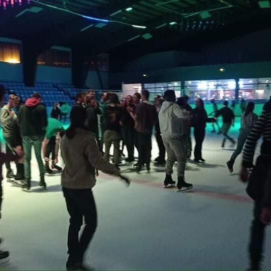 Student ice rink evening