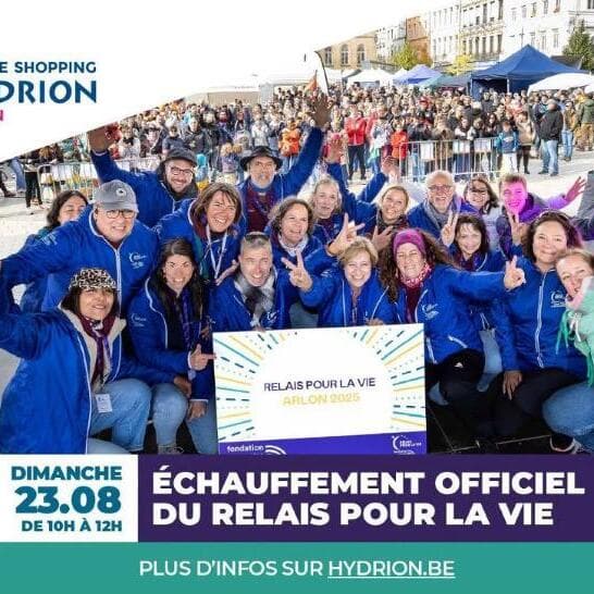 Échauffement officiel ! Relais pour la Vie Arlon
