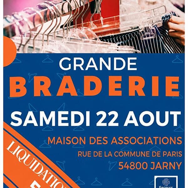 Solidarité – Grande braderie organisée par le Secours Catholique