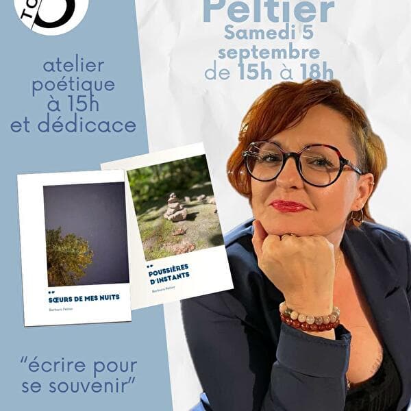Atelier poétique et dédicace Barbara Peltier