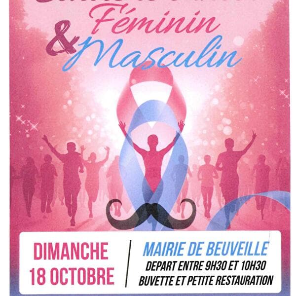 Beuveille : marche Octobre rose / Novembre bleu