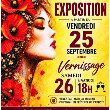 Exhibition of works by artist Arlette Charroy at Domaine Buzea