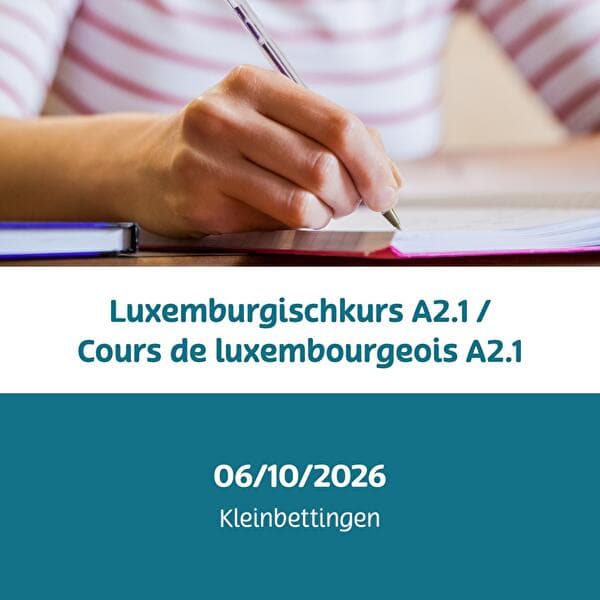 Cours de luxembourgeois A2.1